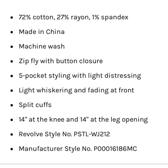 NWT PISTOLA  Colleen High Rise Slim Flare in Willow Jeans 31 split cuff bootcut - Picture 8 of 17